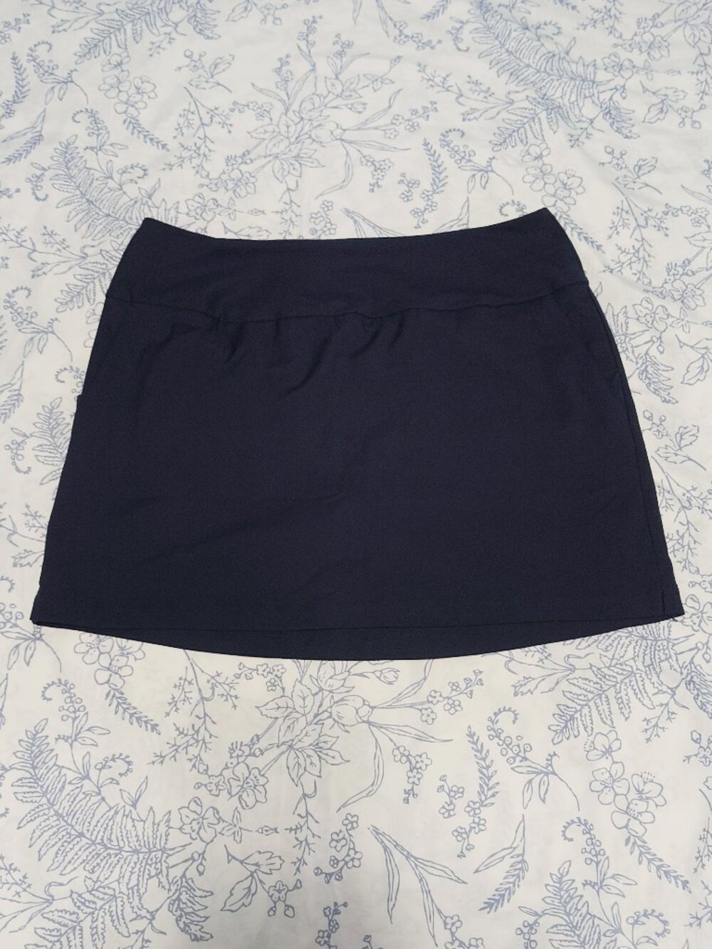 Adidas Navy Blue Althetic Skirt with Shorts Lining